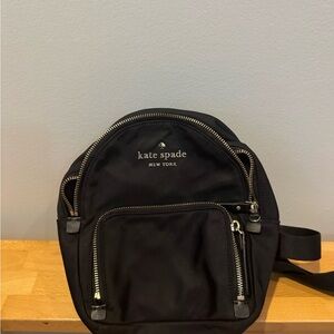 Kate Spade Black Mini Backpack